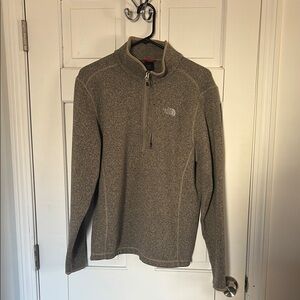 The North Face Brown Quarter-Zip Pullover